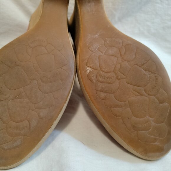 Kork Ease Liliana Aranchio Leather Wedge Peep-Toe Heels - Picture 11 of 12